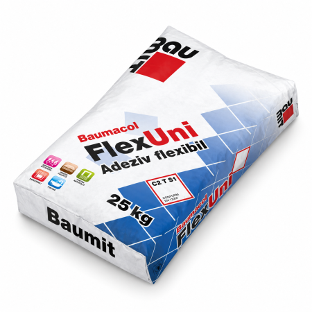 Adeziv flexibil Baumit Baumacol FlexUni C2T S1, gri, 25 kg